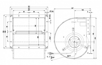 Центробежный вентилятор ebmpapst D4D200CA0102