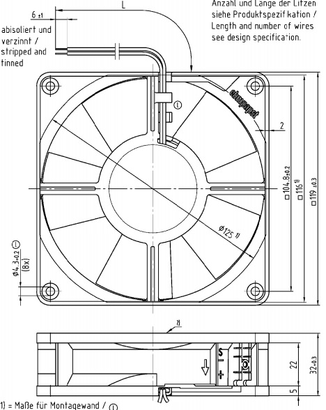 Вентилятор компактный ebmpapst 4314 T