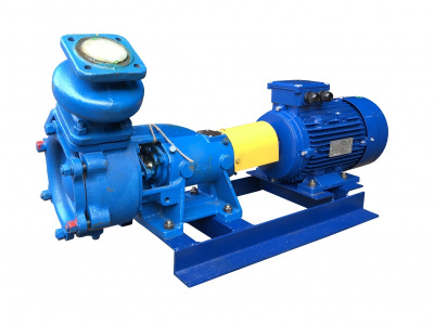 Насос ВКС 5/32 А агрегат на раме, с двигателем 7,5 кВт, материал  чугун, уплотнение  сальниковое