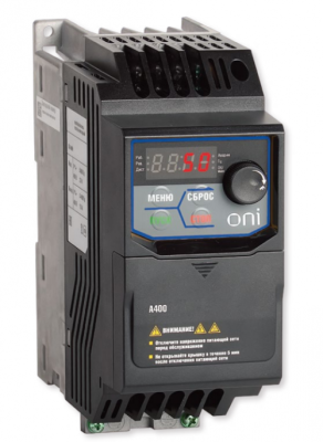 Преобразователь частоты A400 380В, 3Ф 2,2 kW 5,5А серии ONI