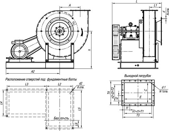 Габаритные размеры вентиляторов ВР 132-30, 5-е исп.jpg