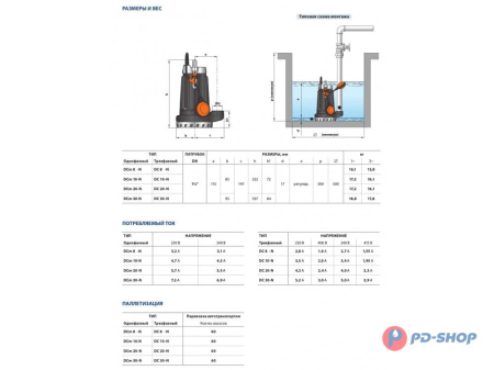 Насос дренажный Pedrollo DC8