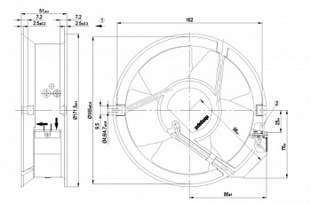 Осевой вентилятор ebmpapst W2E143AA0901