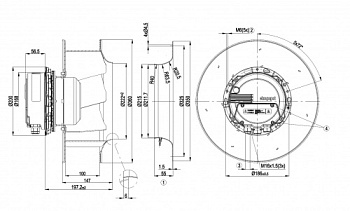 Центробежный вентилятор ebmpapst R3G310AX5290