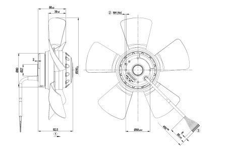 Осевой вентилятор ebmpapst A2D250AA0275