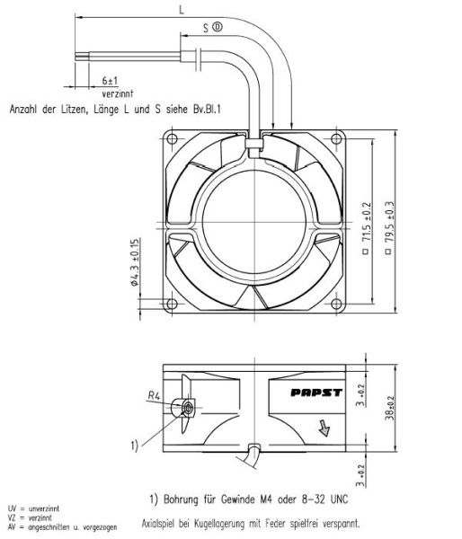 Вентилятор компактный ebmpapst 8556 N