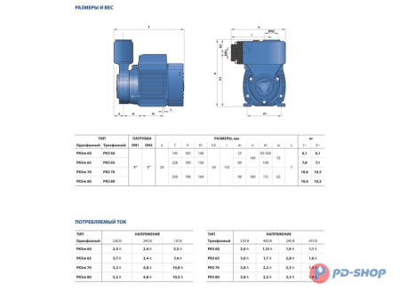 Насос вихревой Pedrollo PKS 60