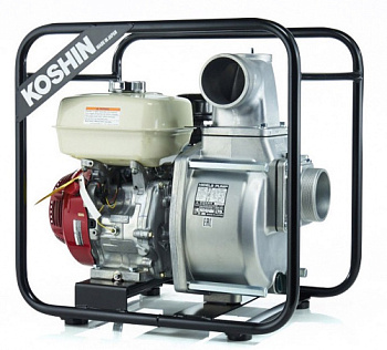 Мотопомпа бензиновая для среднезагрязненных вод Koshin STH-100X o/s
