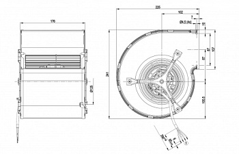 Центробежный вентилятор ebmpapst D2E146CD5123