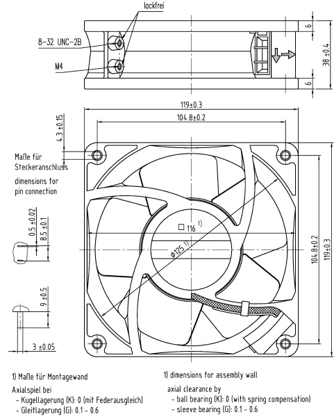 Вентилятор компактный ebmpapst 4650 NU
