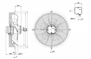 Осевой вентилятор ebmpapst S4D450AO1401