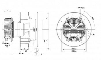 Центробежный вентилятор ebmpapst R3G310AZ8801