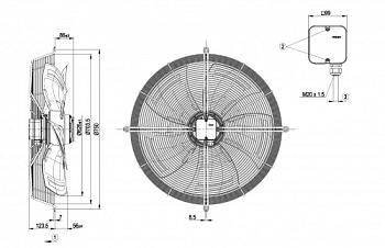 Осевой вентилятор ebmpapst S6E630AN0101