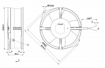 Осевой вентилятор ebmpapst W2S130AB0313