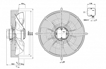 Осевой вентилятор ebmpapst S4D450AN1402