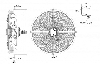 Осевой вентилятор ebmpapst S4D560AB0101