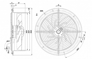 Осевой вентилятор ebmpapst W2D250CI0201