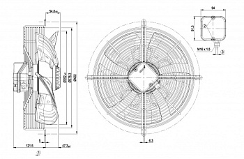 Осевой вентилятор ebmpapst S4E350AN0250