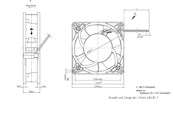 Вентилятор компактный ebmpapst DV 4114 NU