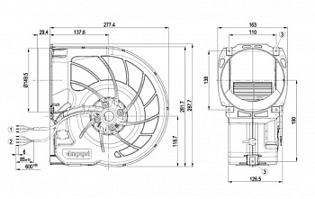 Центробежный вентилятор ebmpapst D3G160FQ1705
