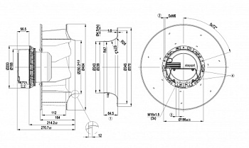 Центробежный вентилятор ebmpapst R3G355AX5690