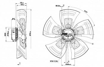 Осевой вентилятор ebmpapst A3G710AO8190