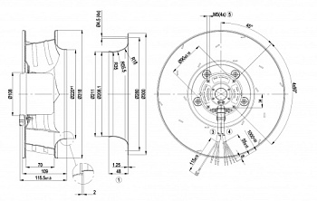 Центробежный вентилятор ebmpapst R3G310AJ3111
