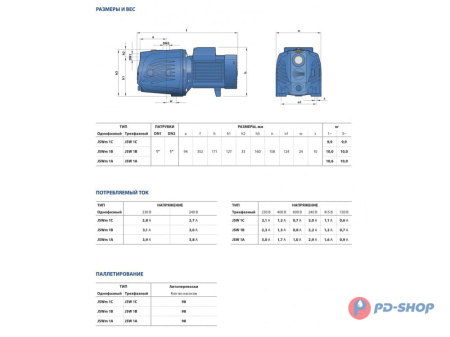 Насосная станция Pedrollo JSWm 1BX 24cl