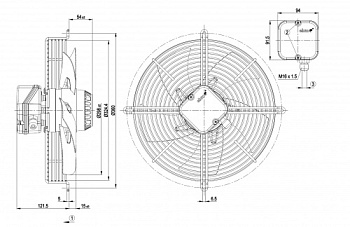 Осевой вентилятор ebmpapst S2D300AP0250