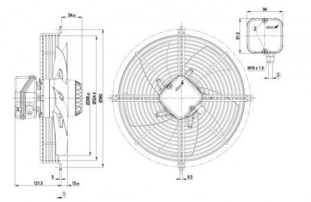 Осевой вентилятор ebmpapst S2D300AP0250