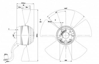 Осевой вентилятор ebmpapst A2E250AE6501