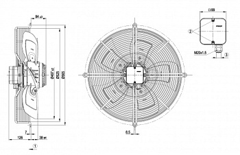 Осевой вентилятор ebmpapst S4E500AE0301
