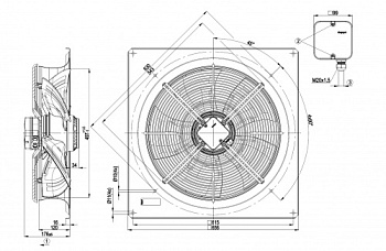 Осевой вентилятор ebmpapst W4E500GM0301
