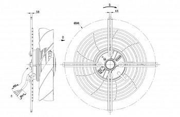 Осевой вентилятор ebmpapst S2E200BI3801