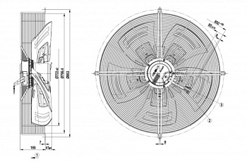 Осевой вентилятор ebmpapst S3G710AO8521