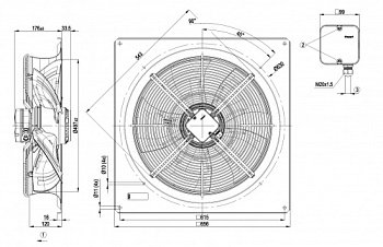 Осевой вентилятор ebmpapst W4D500GM0301