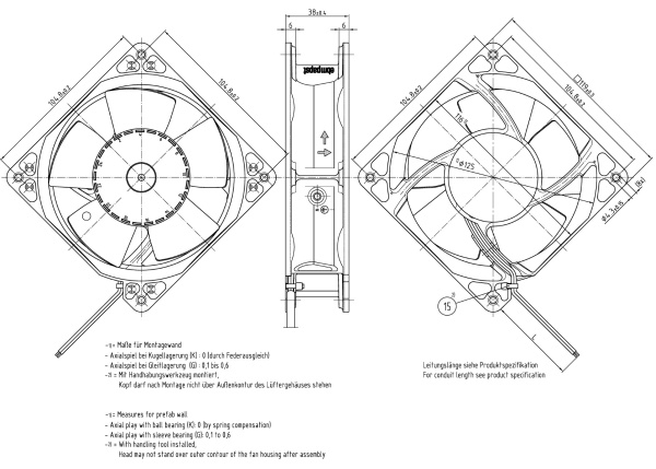 Вентилятор компактный ebmpapst 4114 N/2 H3P-309