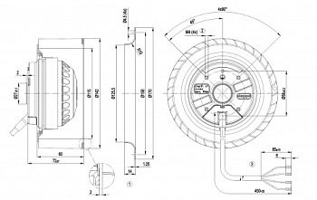 Центробежный вентилятор ebmpapst R2E140AS7705