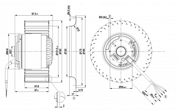 Центробежный вентилятор ebmpapst R2E160AY5025