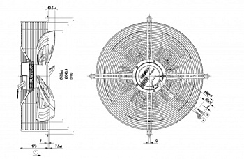 Осевой вентилятор ebmpapst S3G560AQ4102