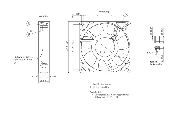 Вентилятор компактный ebmpapst 9956 MR