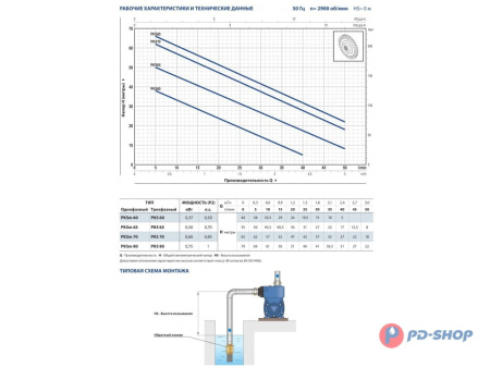 Насос вихревой Pedrollo PKS 60
