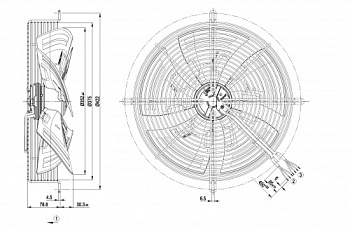 Осевой вентилятор ebmpapst S3G350AG0332